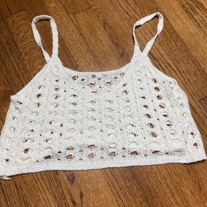 Cotton Candy Knit Cropped Tank